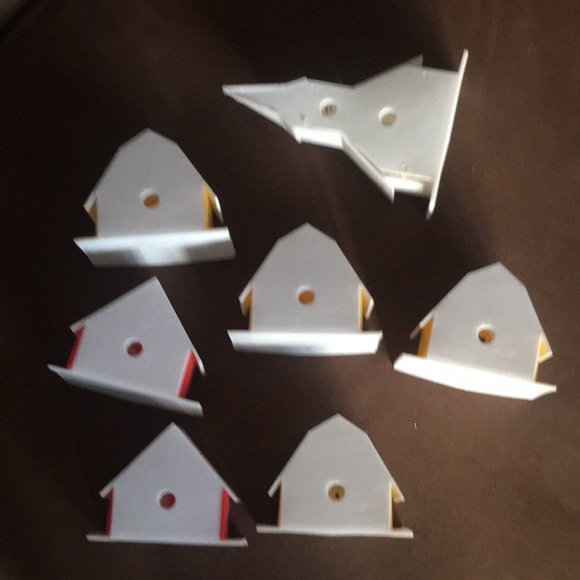 VINTAGE 🔥 Set Of  7 Pieces Christmas Village With Option to add Lights - Picture 10 of 10